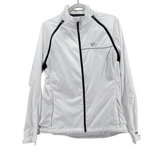Pearl Izumi Elite Convertible Cycling Jacket Vest Womens XL White Full Zip Bike